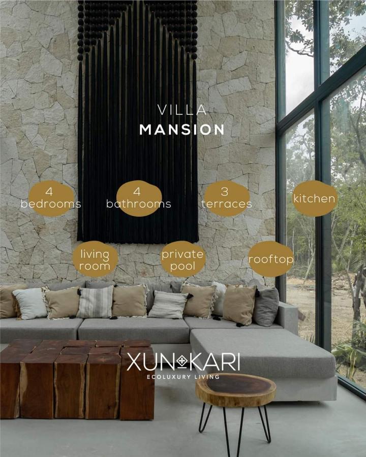 Villa Xuncari En El Corazon De La Selva Tulum Exteriör bild